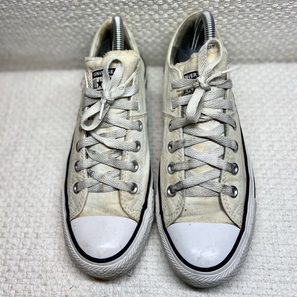 Converse Chuck Taylor All Star White Canvas/Woven Size 9 Great Traction Used - Picture 1 of 14
